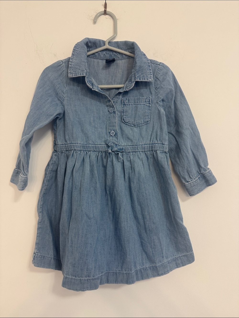 GAP Light Blue Denim Shirt Dress